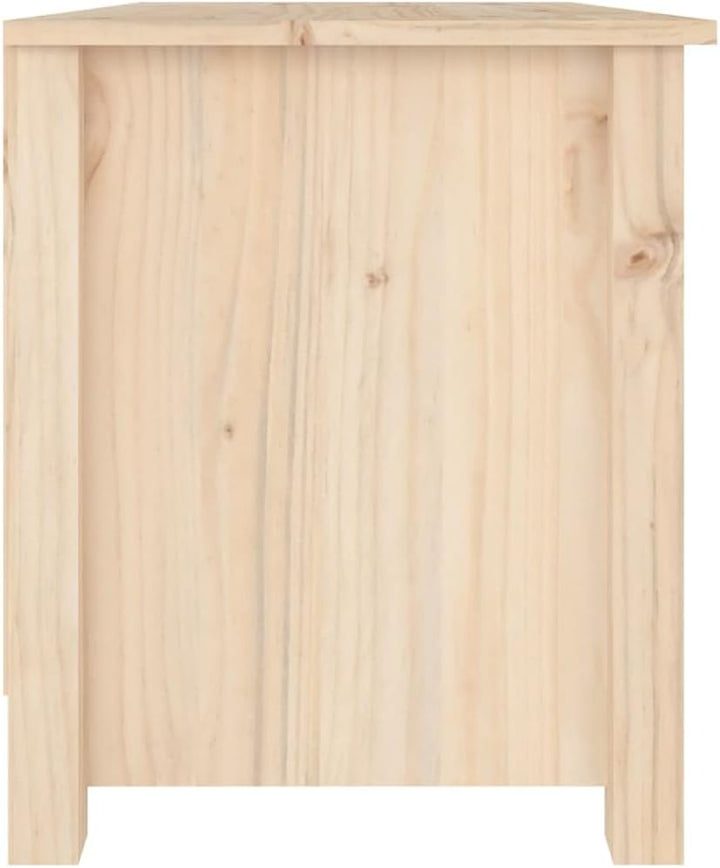 FIRBNUS Schuhbank 70x38x45,5 cm Massivholz Kiefer Schuhaufbewahrung Schuhorganizer Schuhschrank Holz