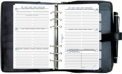 Exacompta Dual Exatime 14 Organizer September 2016 bis Dezember 2017, schwarz