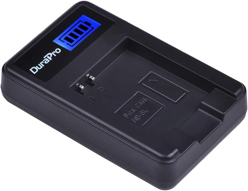 DuraPro 2er-Pack NB-6L, NB-6LH Akku + LCD USB Ladegerät für Canon PowerShot SX530HS, SX710HS, SX610H