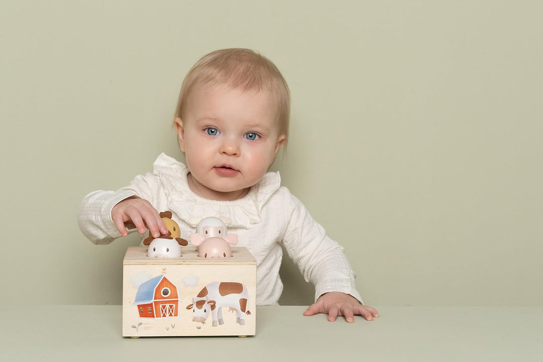 Little Dutch Pop Up Holz Spielzeug Baby Tiere - Little Farm