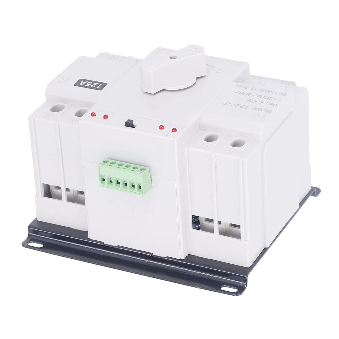 Dual Power Automatischer Transferschalter AC 400V 2P 125A ATS CB Automatik Netz Umschalter Notstrom