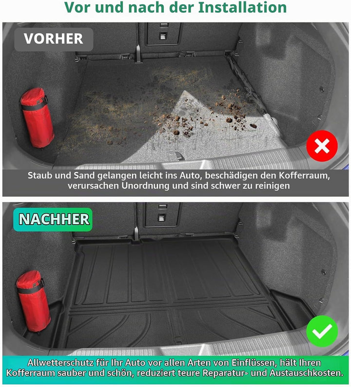 GAFAT Kompatibel mit Cupra Tavascan 2025 2026/ V-W ID.4 2021-2025 2026 Kofferraummatte, Tavascan VZ