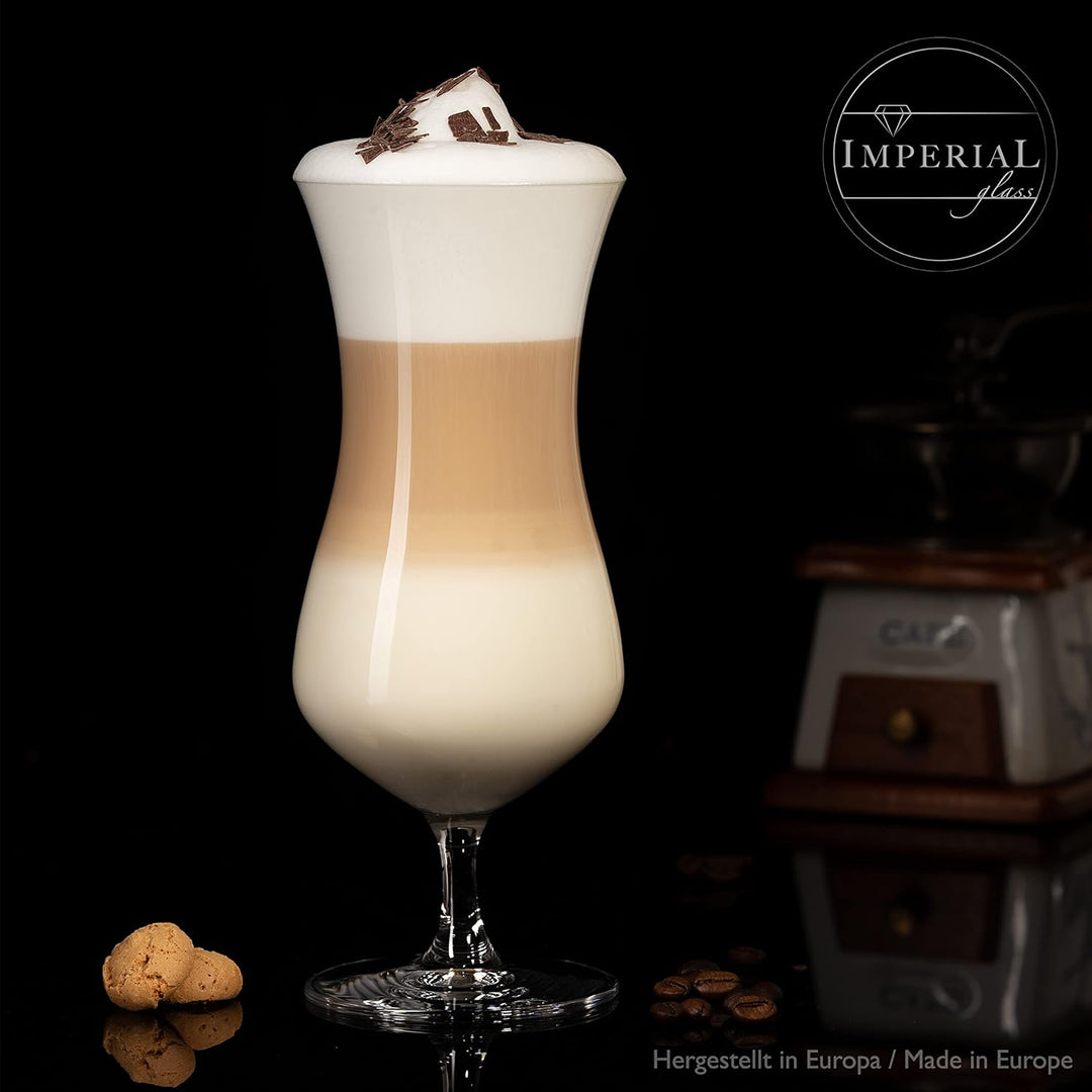 IMPERIAL glass Cocktailgläser 500ml aus Crystalline Glas Set 6 Stück Longdrinkgläser Eiskaffeegläser