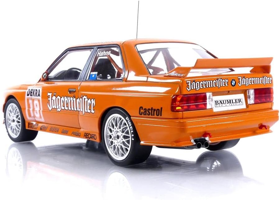 Kompatibel mit 1992 BMW M3 (E30) Jägermeister Nr. 19 Armin Hahne DTM Nürburgring 1:18 IXO Models 18R