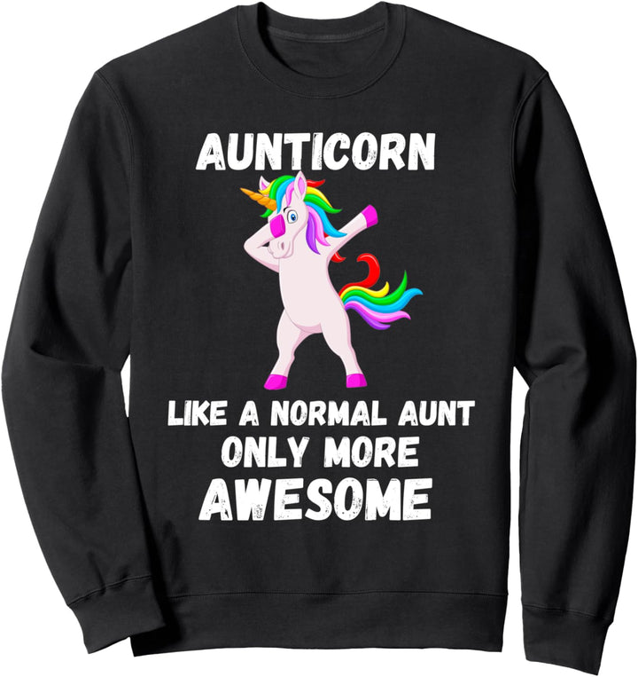 Tante Horn wie eine Tante nur tolles tupfendes Einhorn Sweatshirt