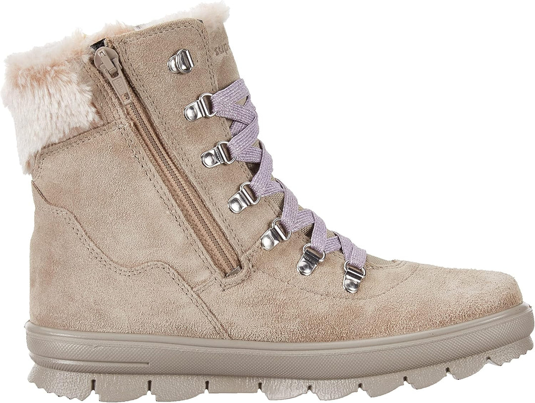 Superfit Mädchen Flavia Warm Gefütterte Gore-tex Schneestiefel 27 EU Beige Lila 4000