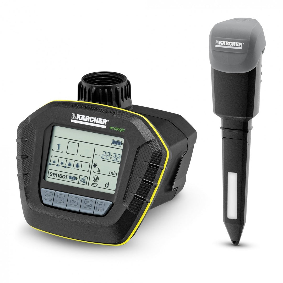 Kärcher Bewässerungscomputer SensoTimer ST 6 Duo eco!ogic (mit 1 Funksensoren) inkl. 1 Sensor und 1