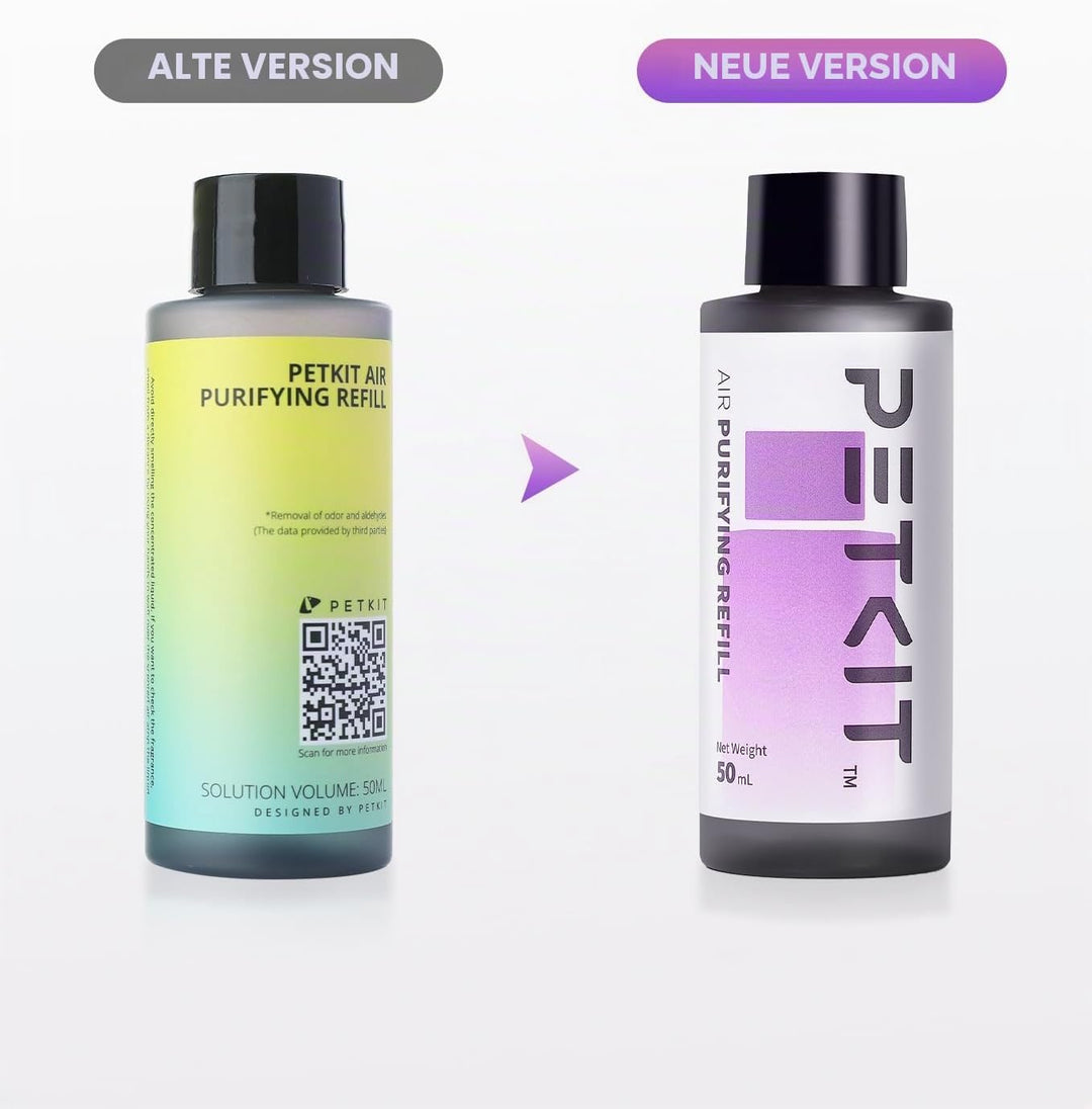 PETKIT Purra X Reinigungs-Nachfüller, ersetzt Geruchsentferner (4 Flaschen)