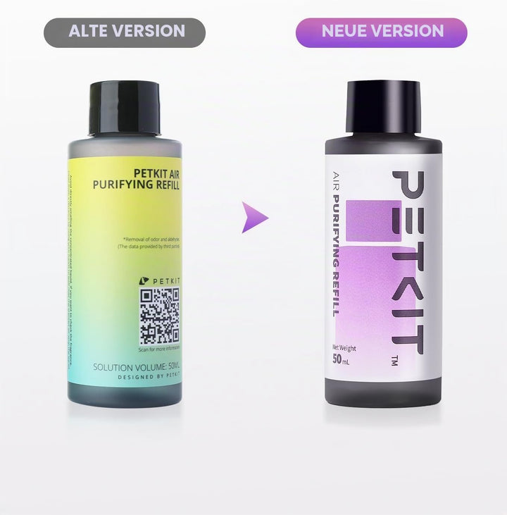 PETKIT Purra X Reinigungs-Nachfüller, ersetzt Geruchsentferner (4 Flaschen)
