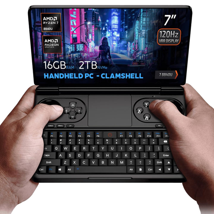 GPD Win Mini 2025 Handheld Gaming PC, AMD Ryzen 7 8840U, 8C/16T bis zu 5.1GHz, Radeon 780M GPU, 16GB