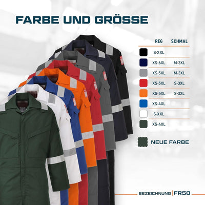 Portwest Flammhemmender, antistatischer Overall 350 g, Grösse: M, Farbe: Grau, FR50GRRM Grau M, Grau