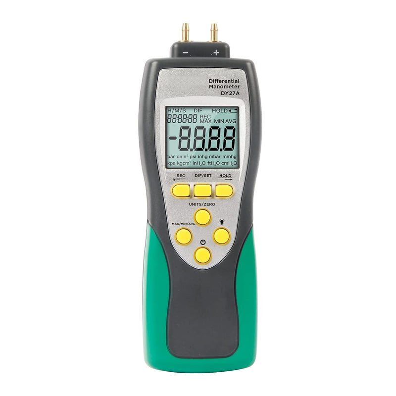 Digitales Manometer,DY27A Differentialmanometer,Digitales Differenzdruck-Manometer Lüftungssystem/Ga