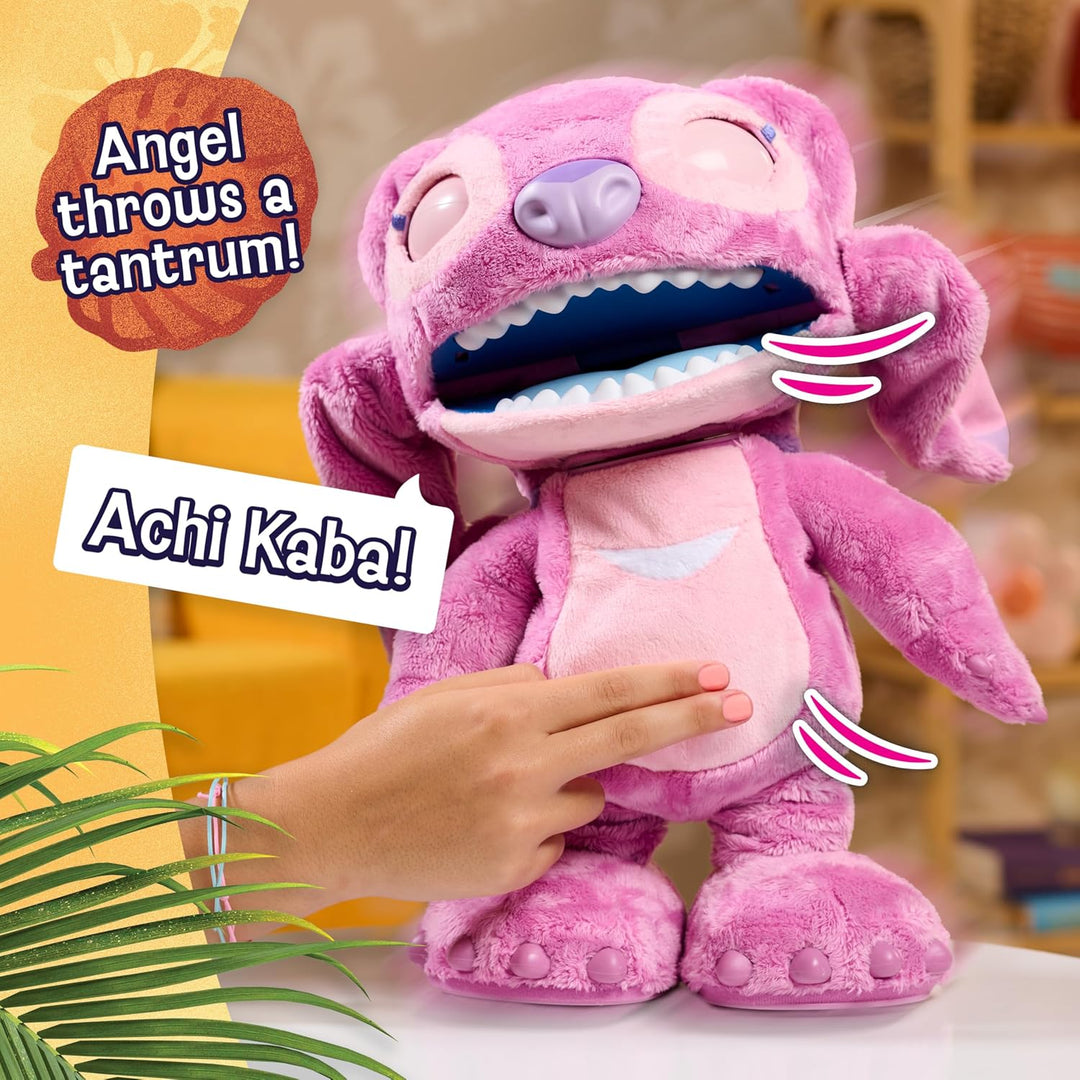 Just Play Disney Stitch Ultimate Angel – Funktionsplüschtier, 100+ Geräusche und Reaktionen, ab 3 Ja