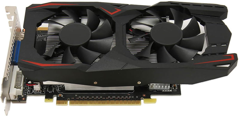 ciciglow GTX1050Ti Grafikkarte, 4 GB 128 Bit DDR5 Computer-Grafikkarten 650/1800 MHz Dual-Lüfter VGA