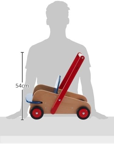 HABA 1646 - Lauflernwagen, Lauflernhilfe aus Holz mit Sitz und viel Platz zum Transportieren von Spi