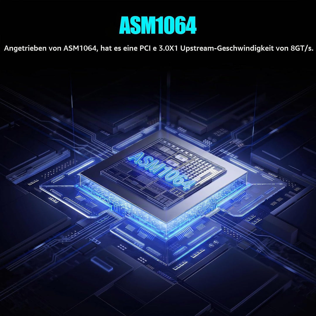 glotrends PCIe SATA Adapterkarte mit 12 Port SATA III 6Gbps (inklusive SATA Kabel und 15PIN SATA Spl