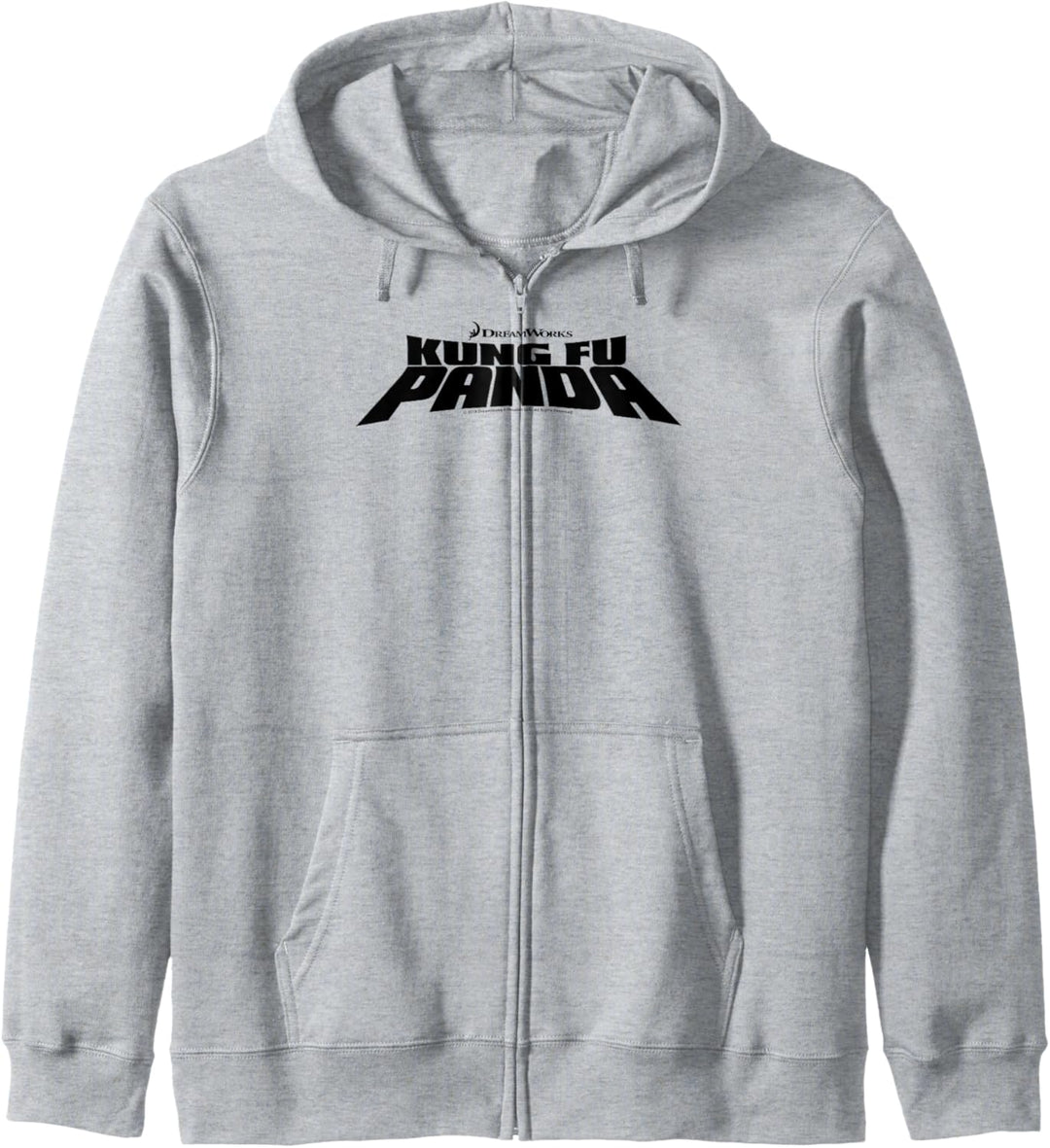 Kung Fu Panda All Black Bold Text Movie Logo Kapuzenjacke