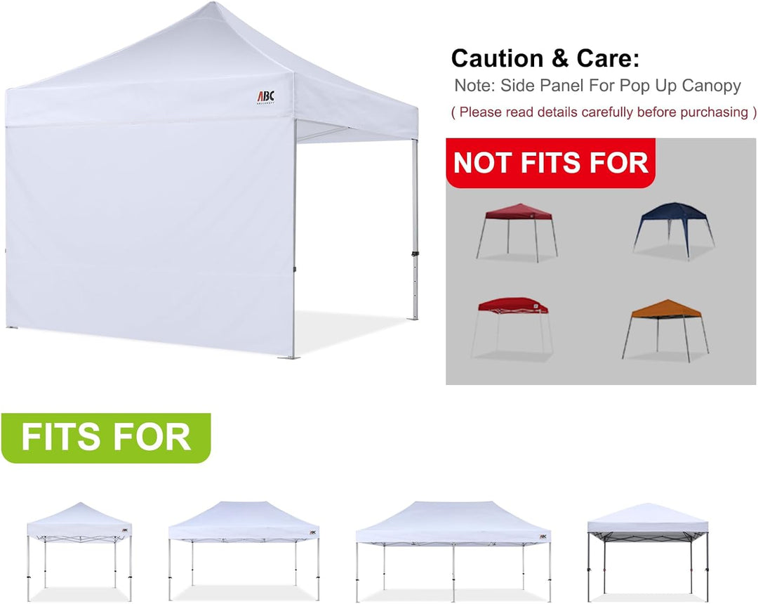 ABCCANOPY Nur Seitenwand Gelb 10X10, Gelb 10X10