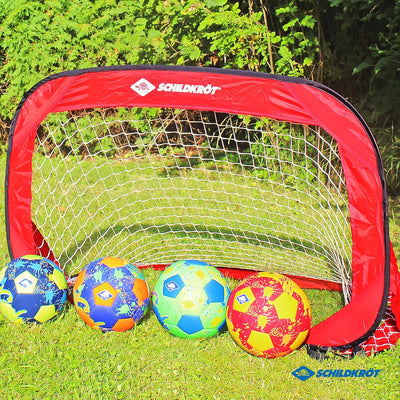 Schildkröt selbstaufstellend, 2er Set Tore Pop Up Goals, rot, 120 x 80 x 80 cm