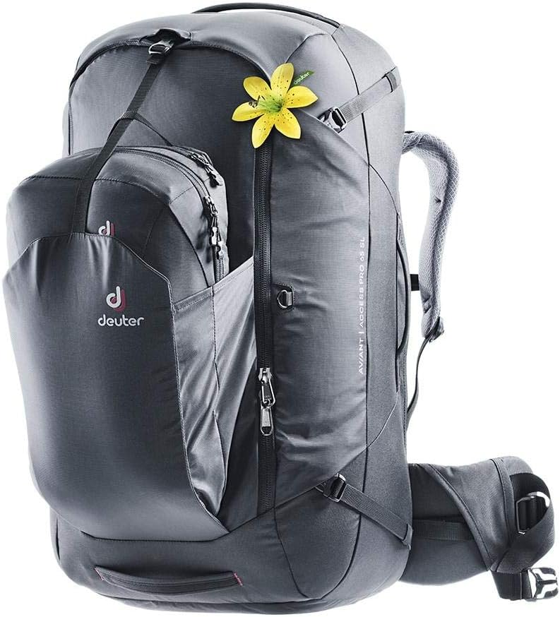 Deuter AViANT Access Pro 65 SL Damen Reiserucksack mit Daypack Schwarz, Schwarz