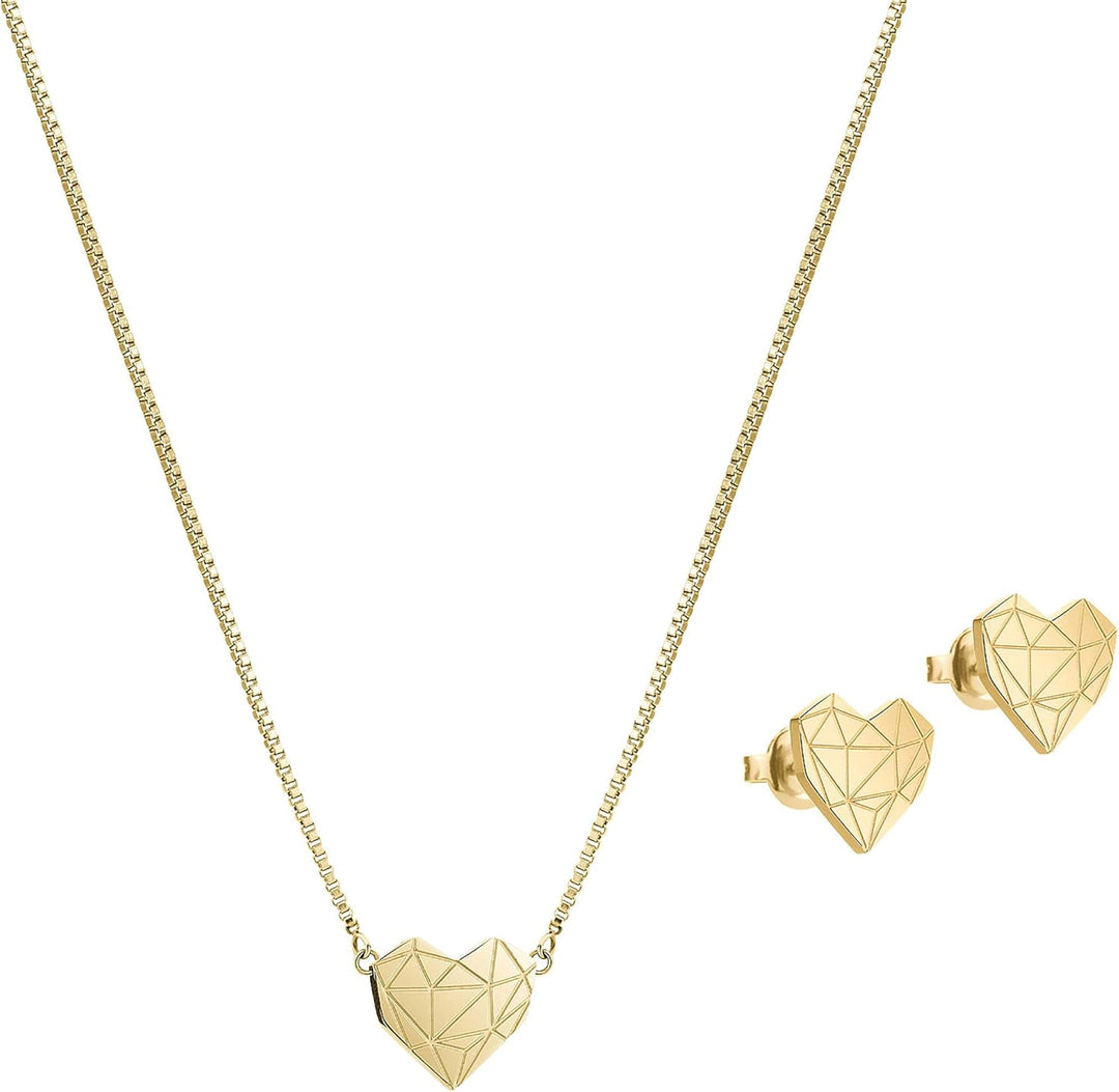 Liebeskind Berlin Schmuck-Set Edelstahl Gold, Gold