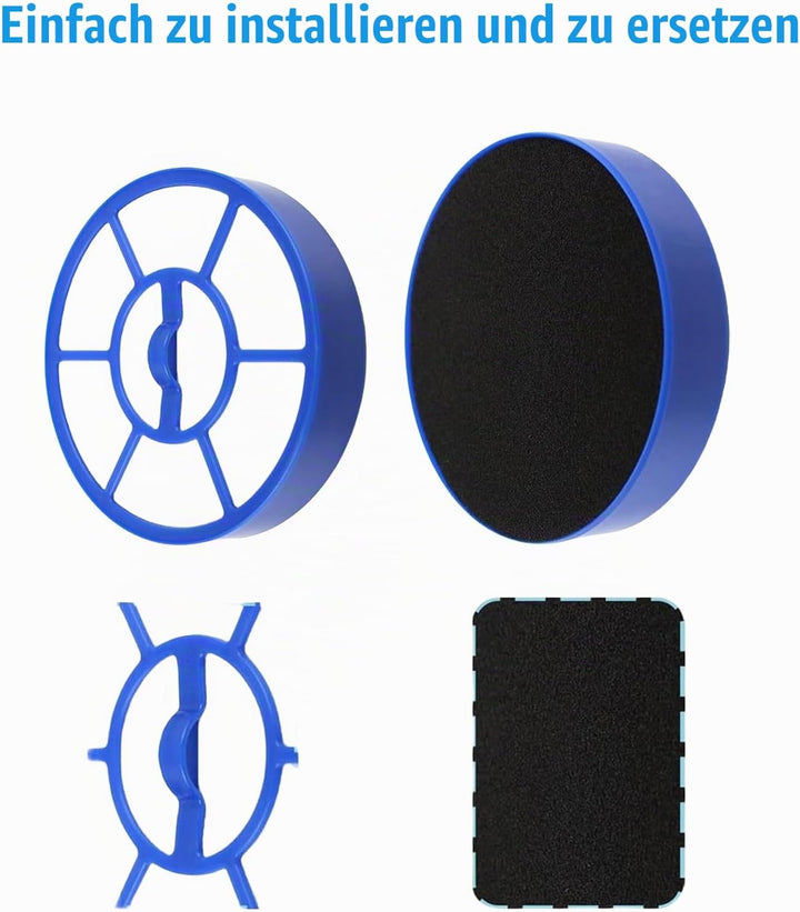 5 Stück HEPA Filter Zubehör für Kärcher VC 3 VC3 Staubsauger Ersatzfilter Ersatzteile (Ersetzt 1.198