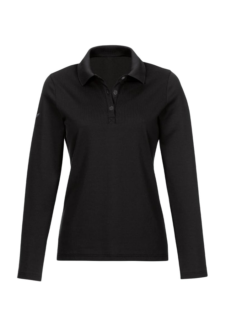 Trigema Langarm Poloshirt 3XL Schwarz, 3XL Schwarz