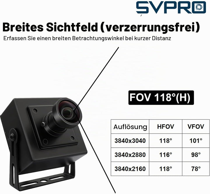 SVPRO 1080P 120fps USB Hochgeschwindigkeitskamera M12 Weitwinkel 12MP USB Kamera 4K 30fps 3D Drucker