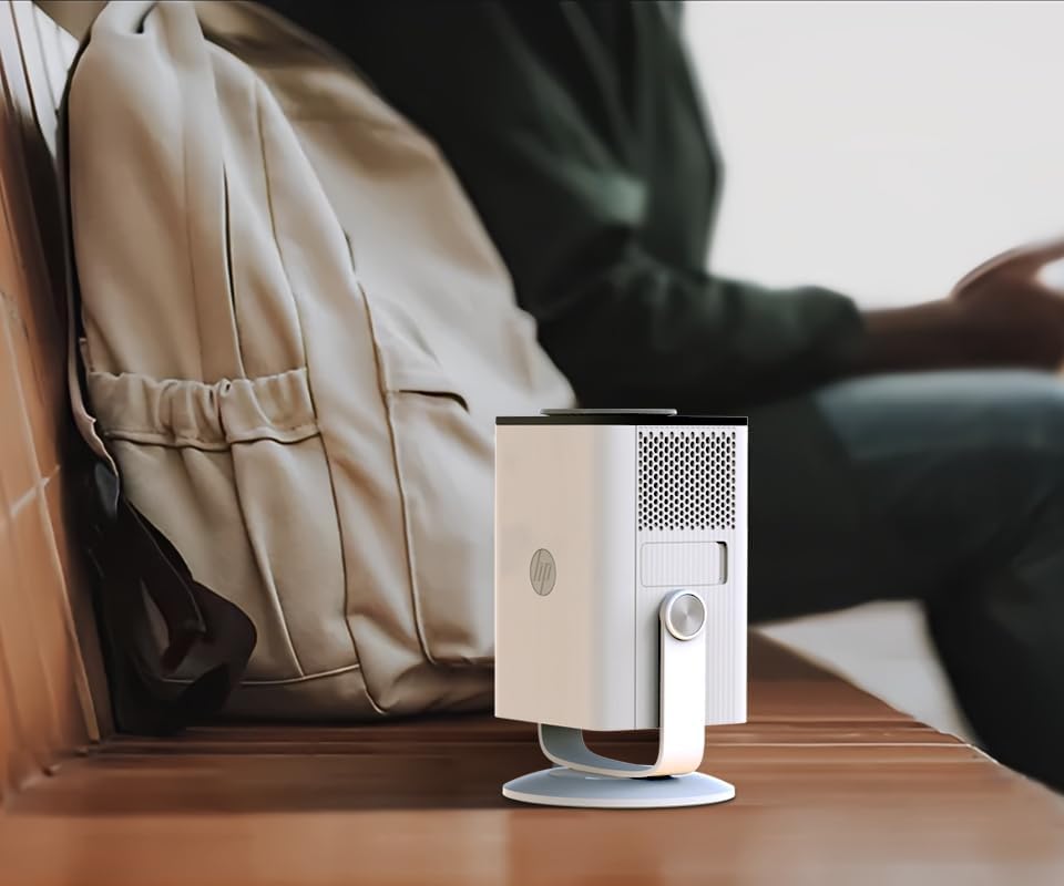 HP MC400 Tragbarer Mini Smart Beamer mit WiFi und Bluetooth, unterstützt 4K mit kurzer Reichweite un