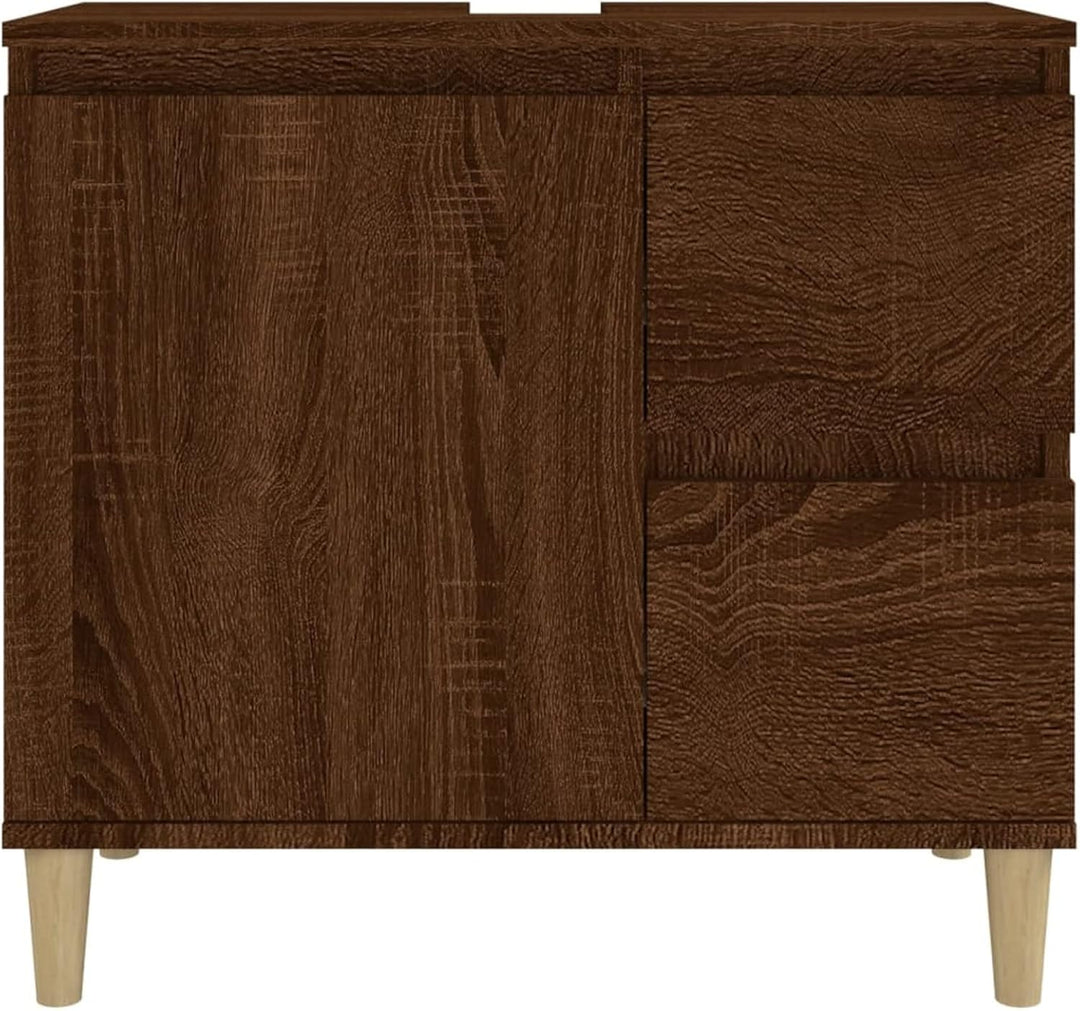 Tidyard Waschbeckenunterschrank, Unterschrank, Waschtischunterschrank, Badezimmerschrank mit 2 Schub