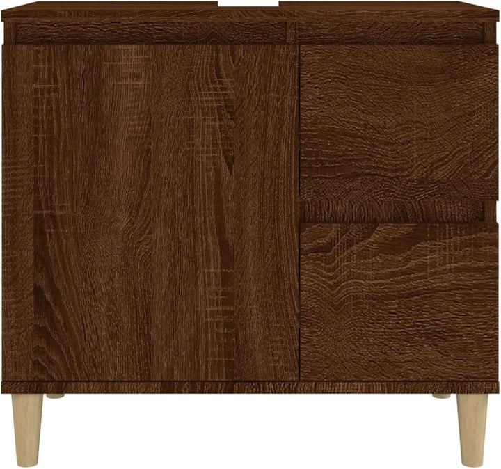 Tidyard Waschbeckenunterschrank, Unterschrank, Waschtischunterschrank, Badezimmerschrank mit 2 Schub