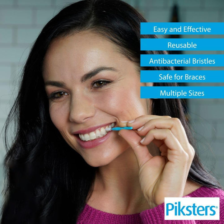 Pikster Interdental Brushes (40 Pack, Size 4 (Red)) 40 Pack Size 4 (Red), 40 Pack Size 4 (Red)