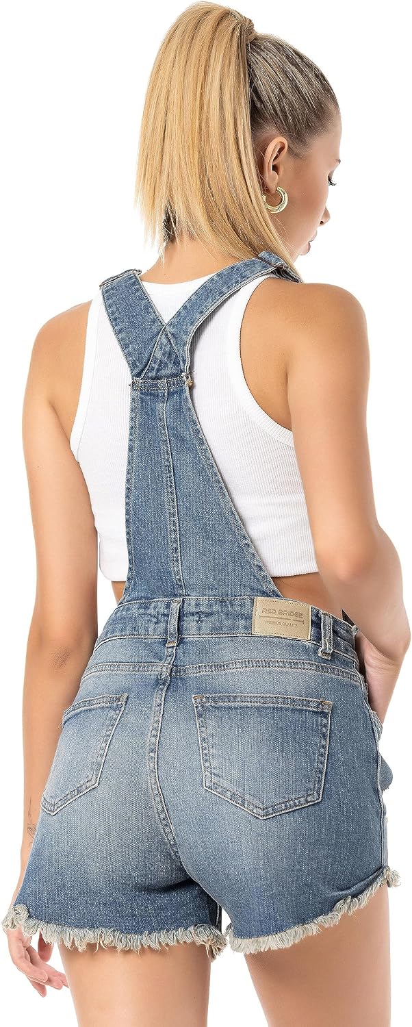 Redbridge Denim Latzhose für Damen Jeans Overall Jumpsuit 29W Blau, 29W Blau