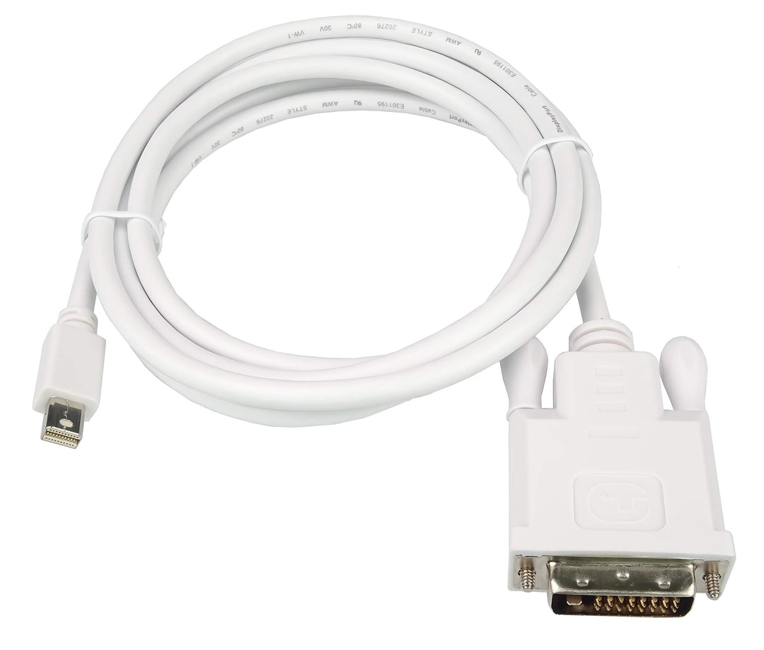PremiumCord Adapterkabel Mini DisplayPort auf DVI M/M 2 m, mini DP auf DVI-D 1.1, bis zu 1,65Gbps, K