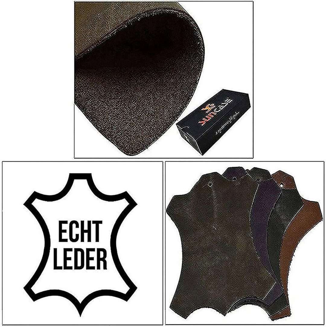 Suncase Book-Style Hülle kompatibel mit Samsung Galaxy S20 FE Leder Tasche (Slim-Fit) Lederhülle Han