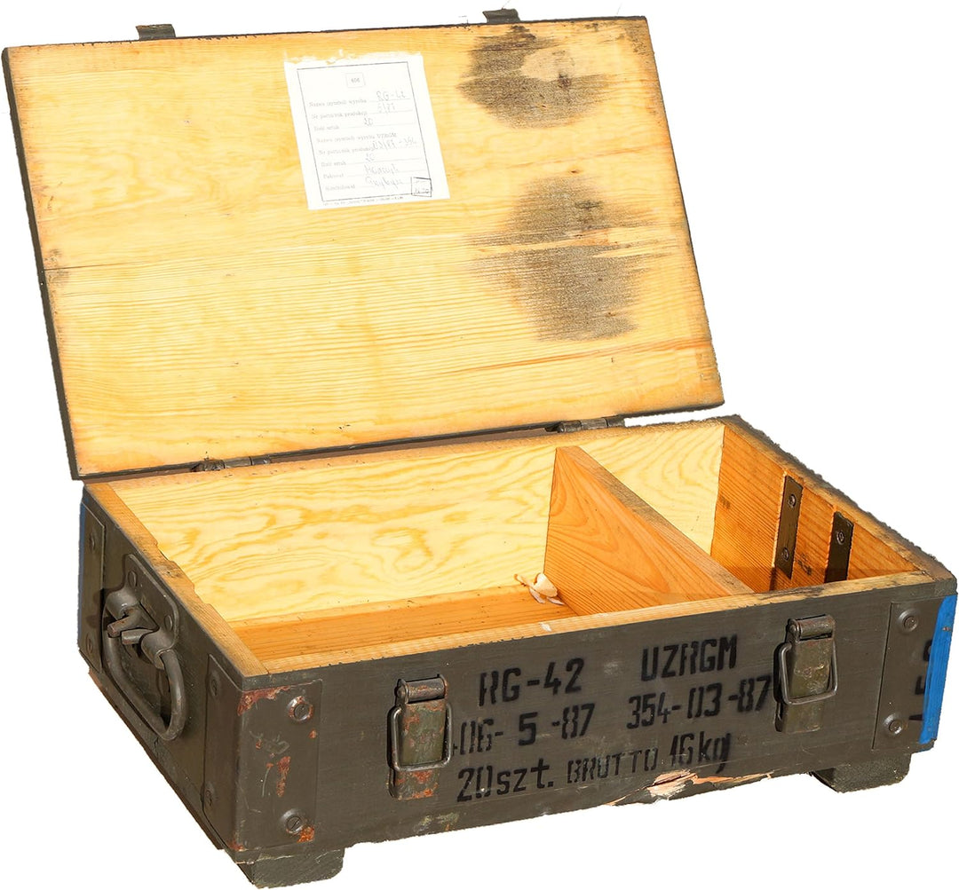 kleine Munititionskiste Box F-1" Transportkiste Werkzeugkiste Aufewahrungsbox Miltärkiste Kiste mit