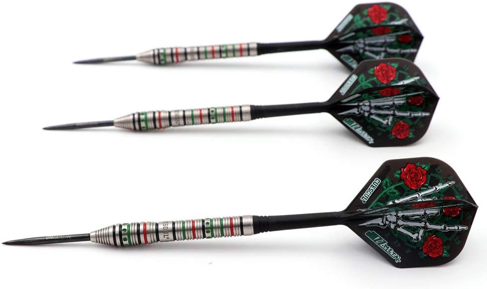 CUESOUL Jazz-Metal 21/23 / 25g Stahlspitze 90% Wolfram Dart Set mit integrierten ROST Flights CSJM-J