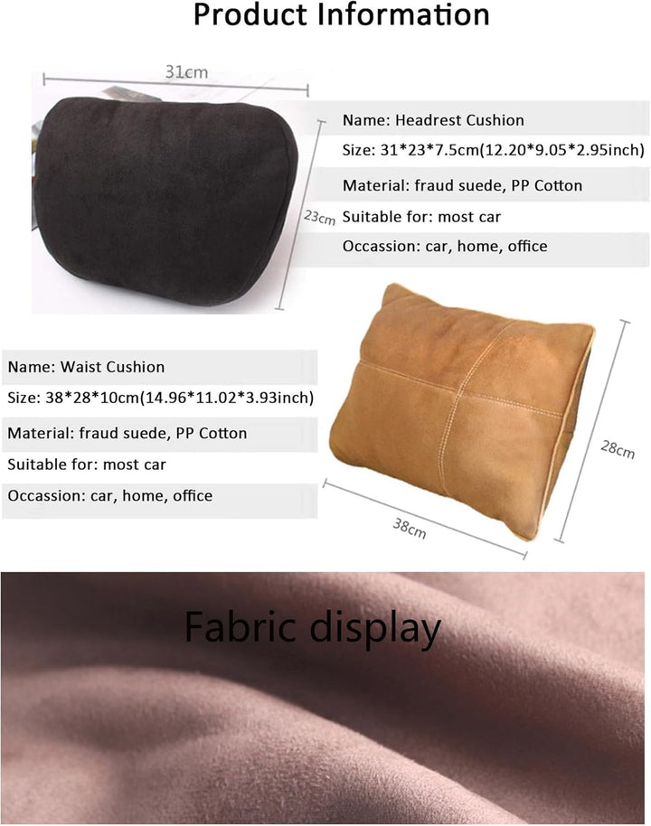 Kwak's Kopfstütze Taille Kissen Set, Maybach Design S-Klasse Super Soft Auto Kopfstütze Kissen Lordo