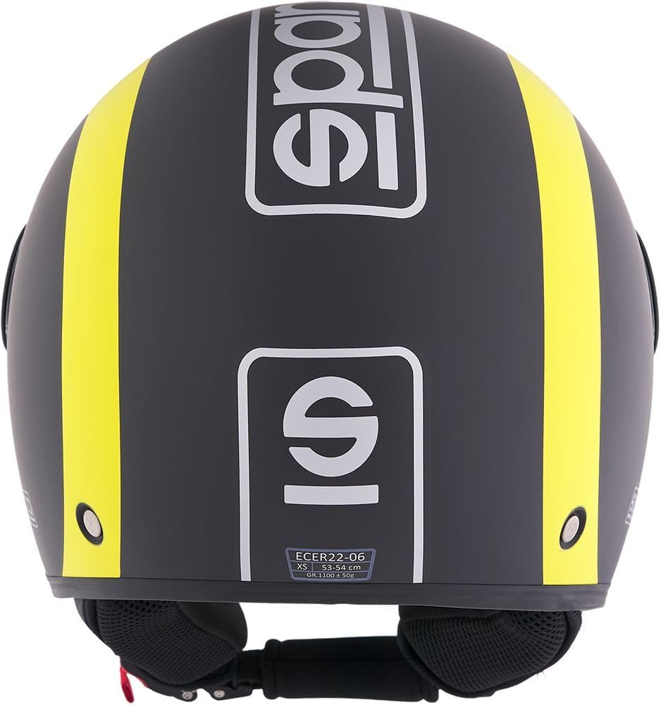 Sparco Riders SP601 Demi-Jet Motorradhelm, Scooter Helm ECE 22.06 Homologiert, Demi-Jet Helm mit Ant