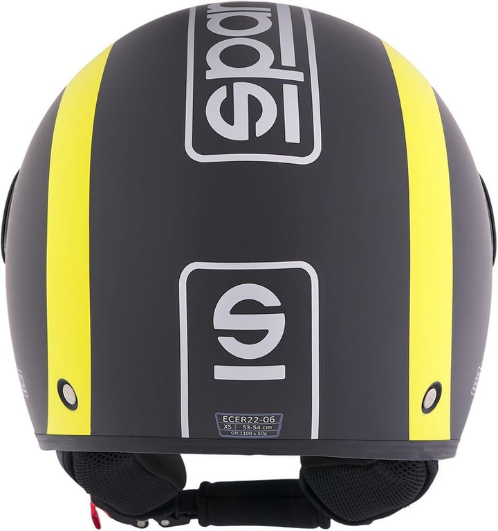 Sparco Riders SP601 Demi-Jet Motorradhelm, Scooter Helm ECE 22.06 Homologiert, Demi-Jet Helm mit Ant