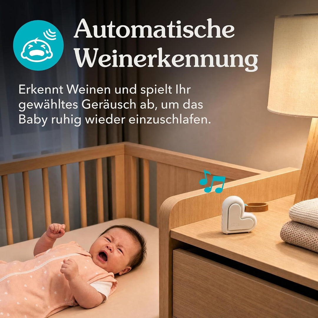 Love To Dream™ Tragbares Babyschlafgerät | Weisses Rauschen & Schlaflieder | 9 beruhigende Babygeräu