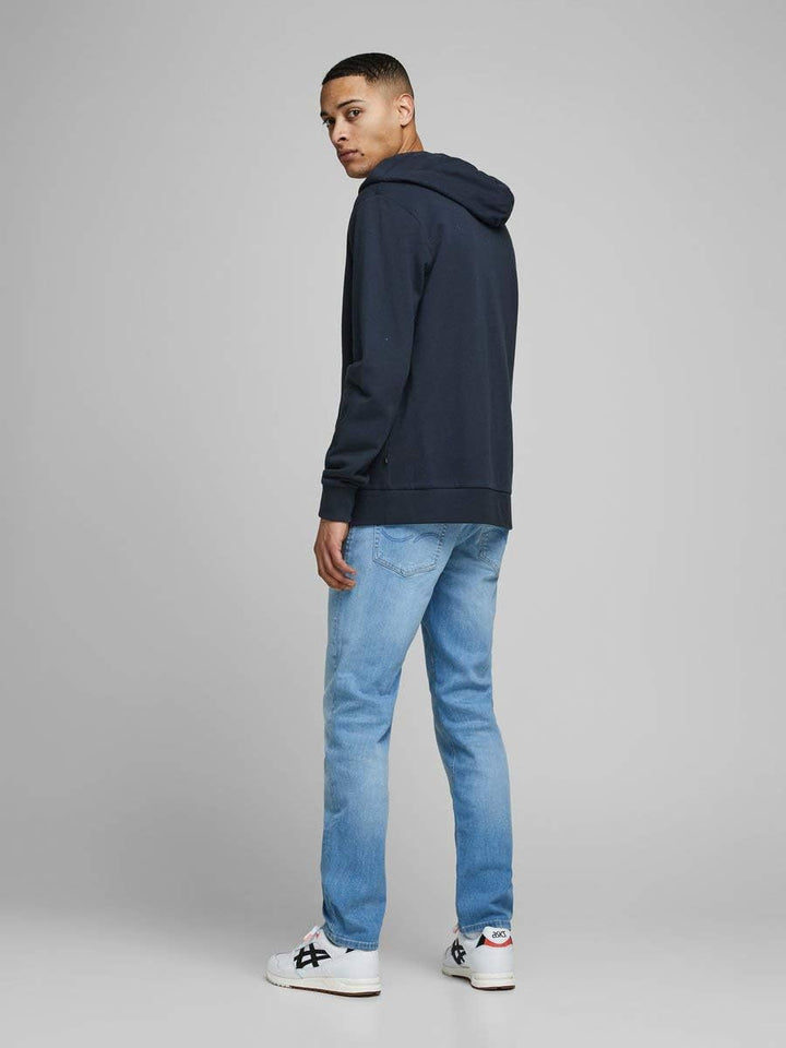 Jack & Jones Hoody Herren mit Kapuze L Blau (Navy Blazer Fit: Reg Fit), L Blau (Navy Blazer Fit: Reg