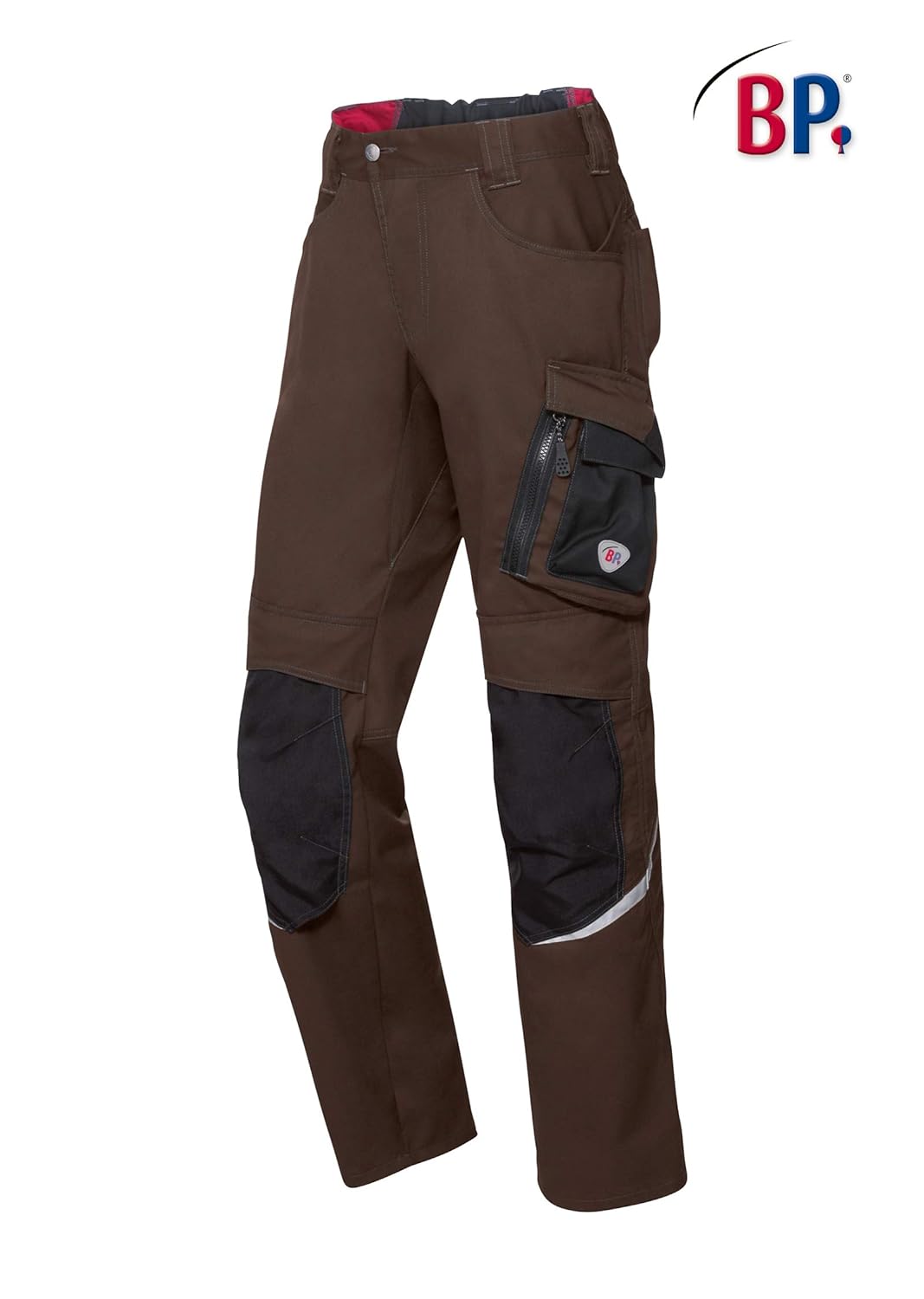 BP 1998-570-4832 Arbeitshose mit Kniepolstertaschen - Schlanke Silhouette - Elastischer Rückengurt -