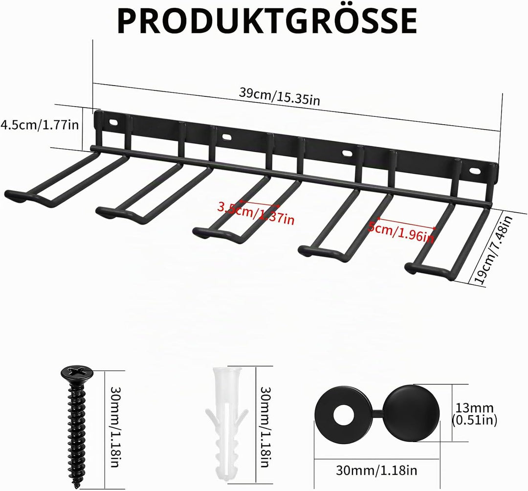 Werkzeugspeicher für Elektrowerkzeug Organizer, Garage Aufbewahrung Wandhalterung, Metall Werkzeugre
