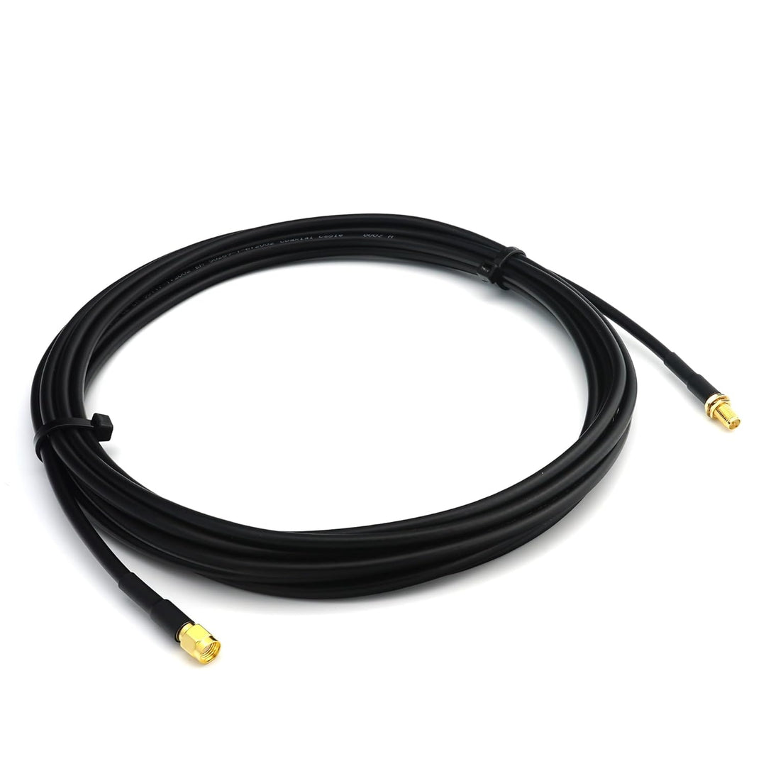 RANGEFUL 7m RP-SMA Stecker auf RP-SMA Buchse RG58 Koaxialkabel — 7 Meter Verlustarmes Antennenkabel