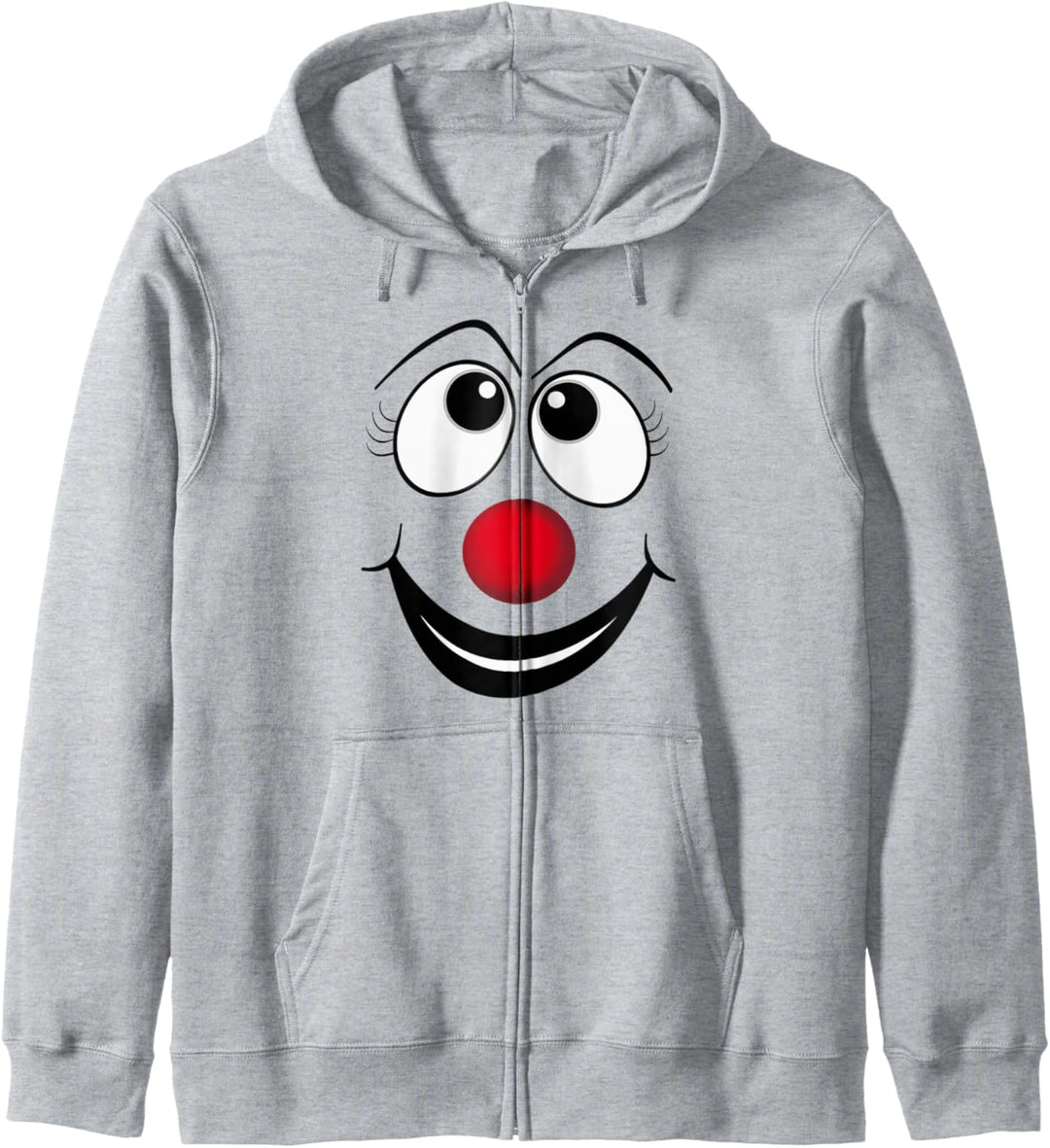 Karneval Clown Gesicht Kapuzenjacke