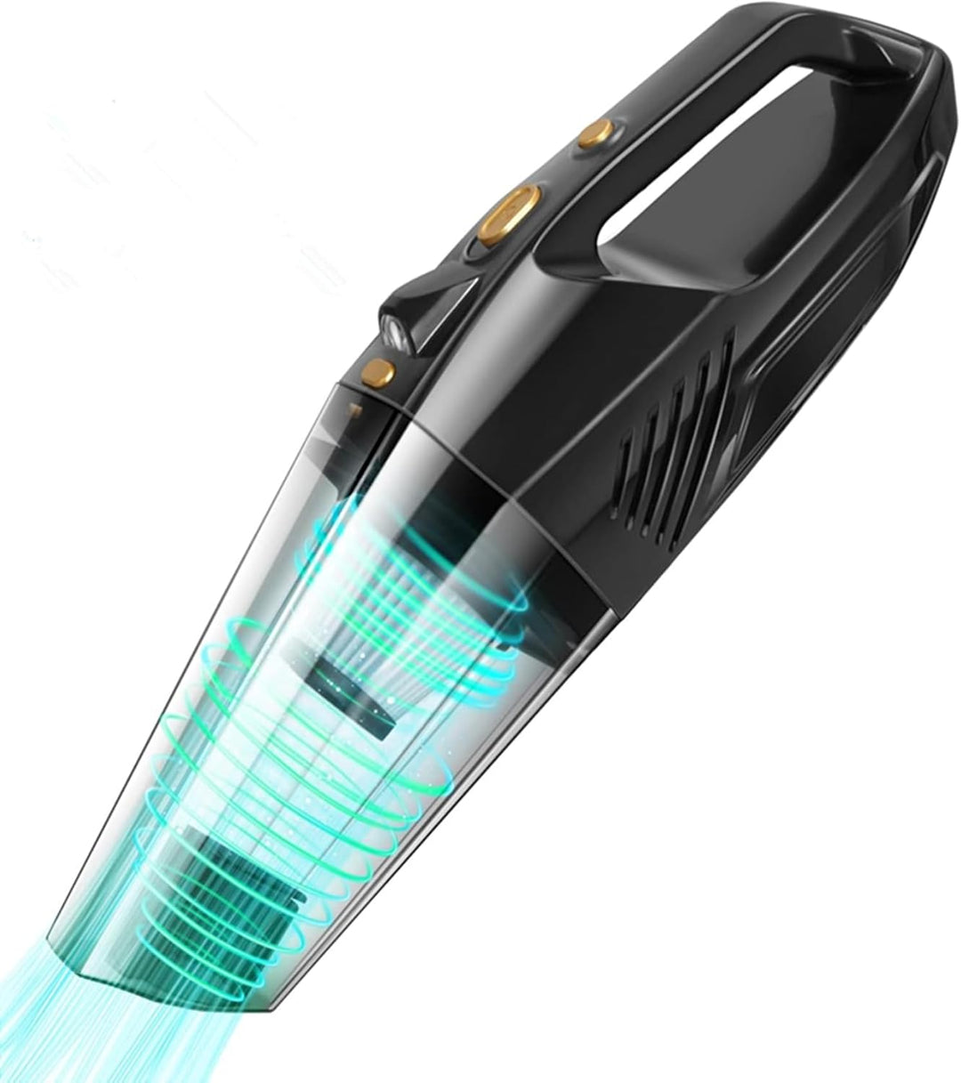 tadpole Handstaubsauger Akku, Auto Handstaubsaugers Kabellos mit LED-Licht, Mini Tragbarer Staubsaug