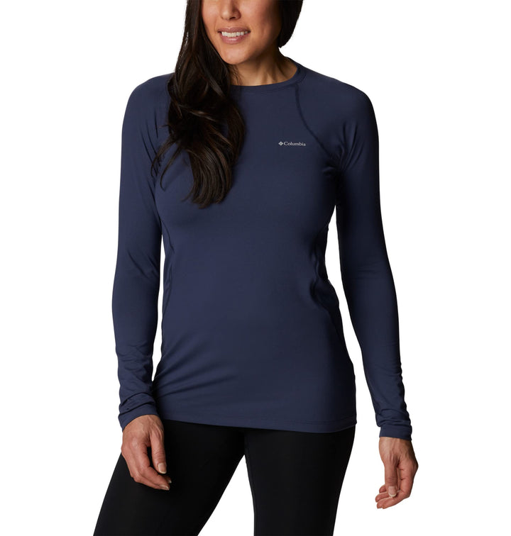 Columbia Baselayer für Damen, Midweight Stretch Long Sleeve Top, Polyester, 1639021 XS Nocturnal, XS