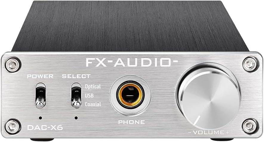 KGUSS FX AUDIO DAC-X6 Mini HiFi 2.0 Digital Audio Decoder DAC Eingang USB/Koaxial/Optischer Ausgang