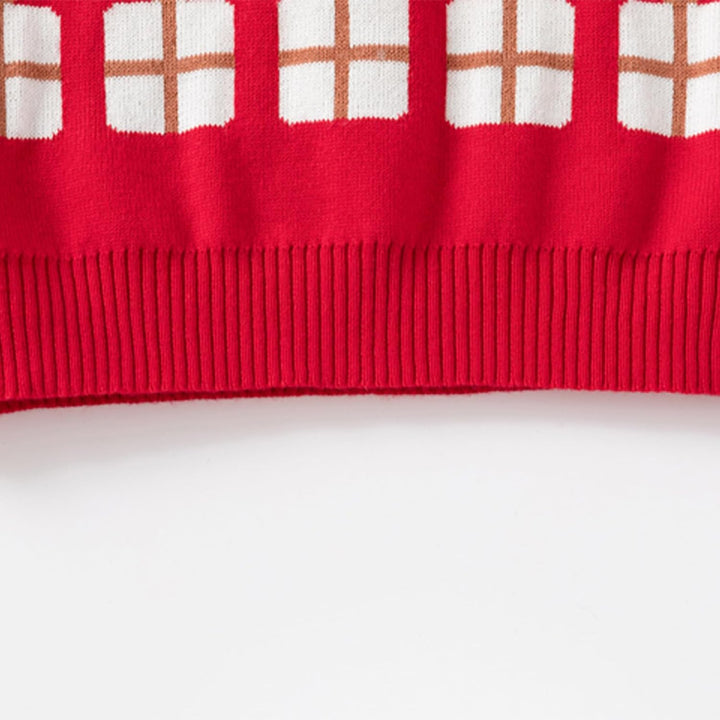 Minizone Baby Winter Strickpullover Weihnachten Langarm Sweatshirts Warme Kleidung 1-6 Jahre 3-4 Jah